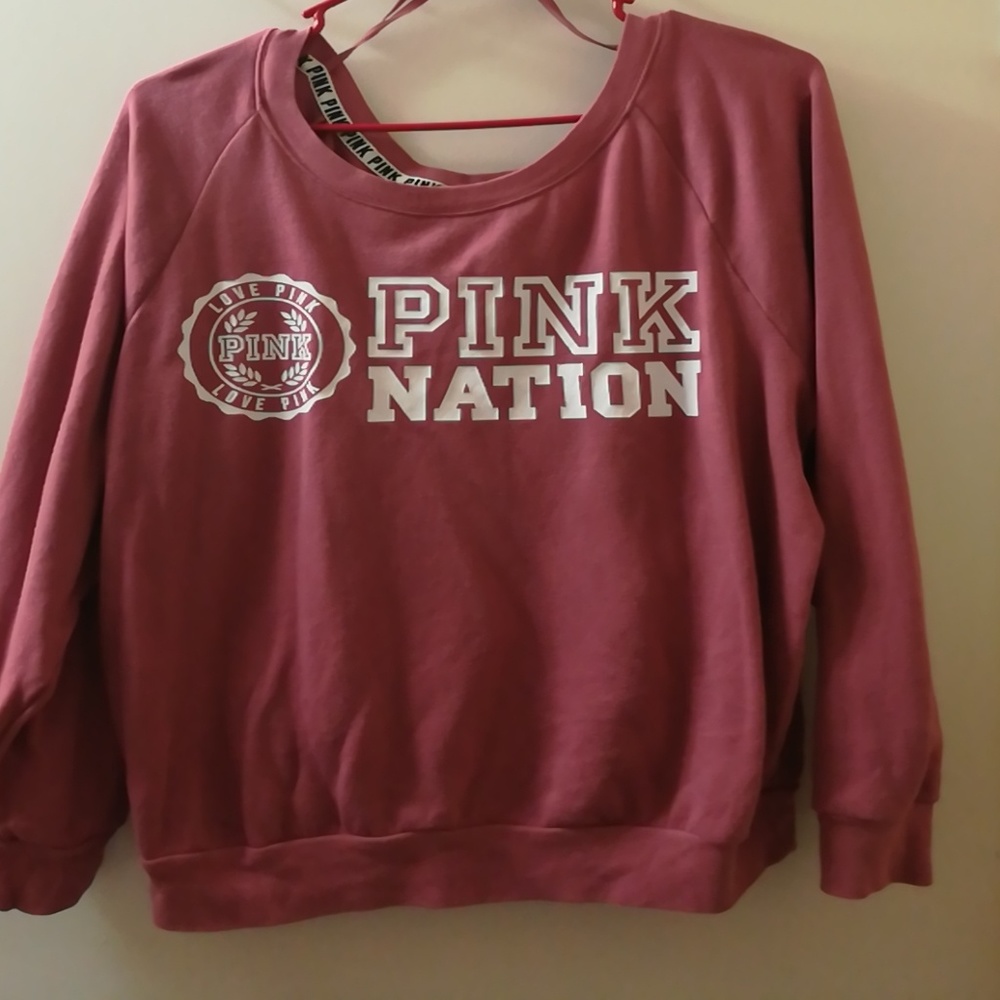 PINK pullover shirt